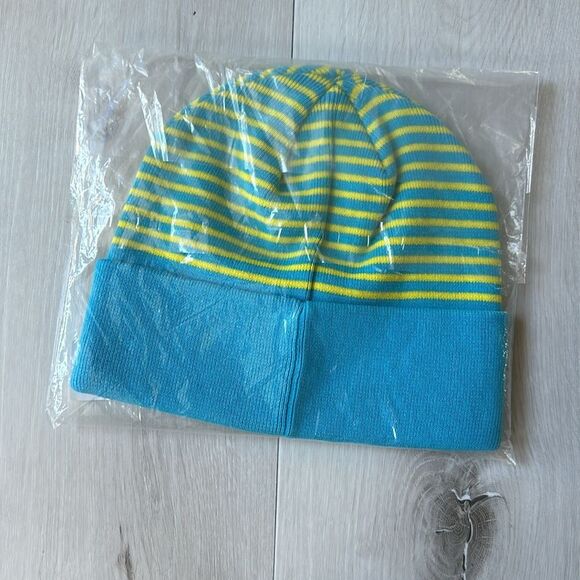 Grateful Dead Blue and Yellow Striped Beanie - Picture 10 of 10